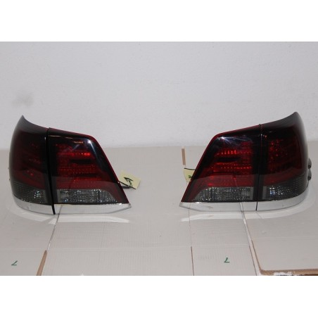 Set Of Rear Tail Lights Toyota Land Cruiser Fj200 08 Red Smoked