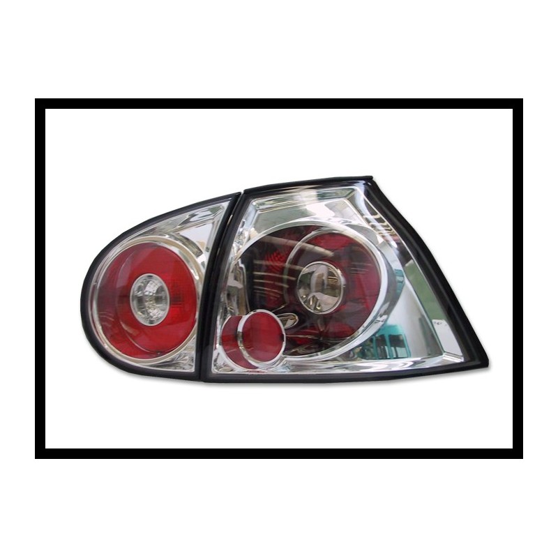 Set Of Rear Tail Lights Volkswagen Golf 5, Lexus Chromed