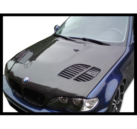 Cofano Carbonio BMW E46 '02-06 4P. Look M3 GTR C/T