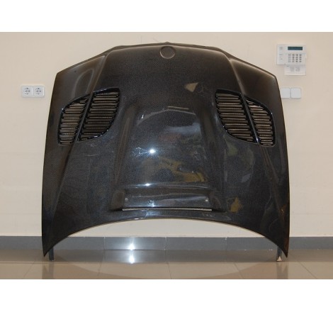 Cofano Carbonio BMW E46 '02-06 4P. Look M3 GTR C/T
