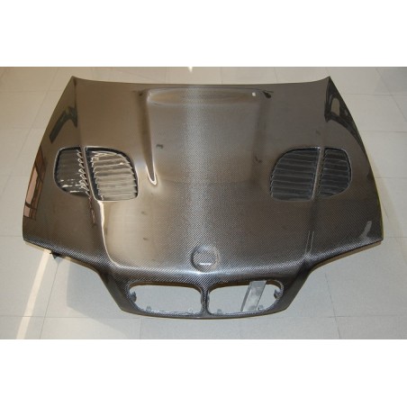 Cofano Carbonio BMW E46 '02-06 4P. Look M3 GTR C/T