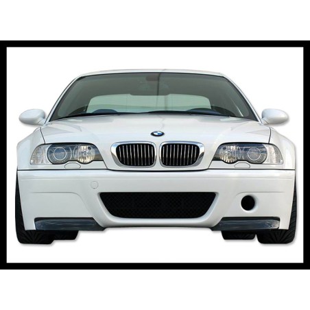 Front Bumper BMW E46 Look M3 CSL Type With Carbon Fibre Tips