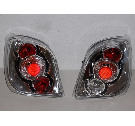 Set Of Rear Tail Lights Ford Fiesta 1989 Lexus Chromed