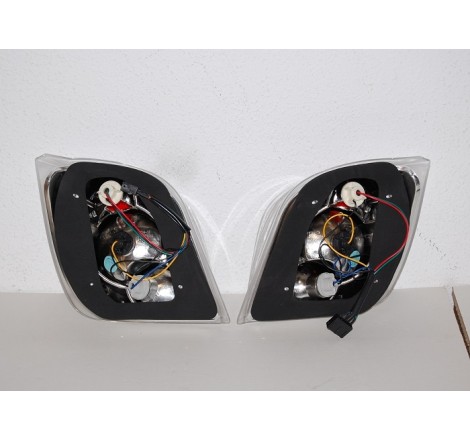 Set Of Rear Tail Lights Ford Fiesta 1989 Lexus Chromed