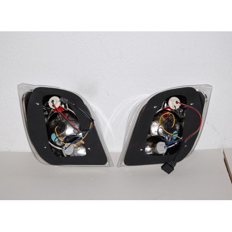 Set Of Rear Tail Lights Ford Fiesta 1989 Lexus Chromed