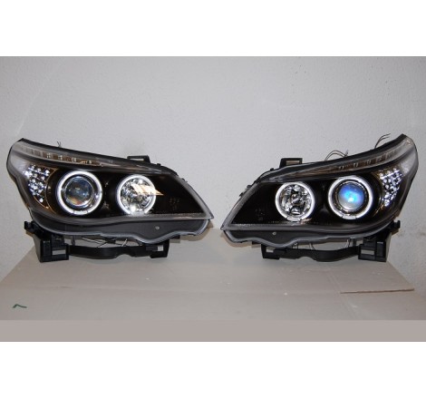 Faros Delanteros Luz De Dia BMW E60 / E61 '03-'07 Intermitente Led