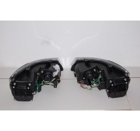 Faros Delanteros Luz De Dia Volkswagen Polo '10, Black