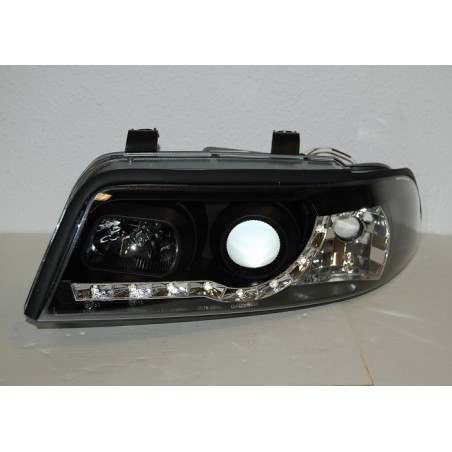 Set Of Headlamps Day Light Audi A4 1999-2001, Black