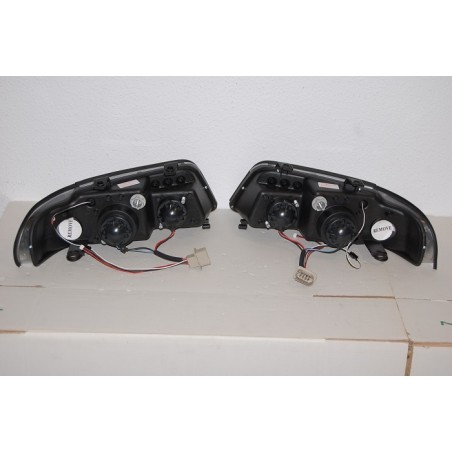 Set Of Headlamps Day Light Audi A4 1999-2001, Black