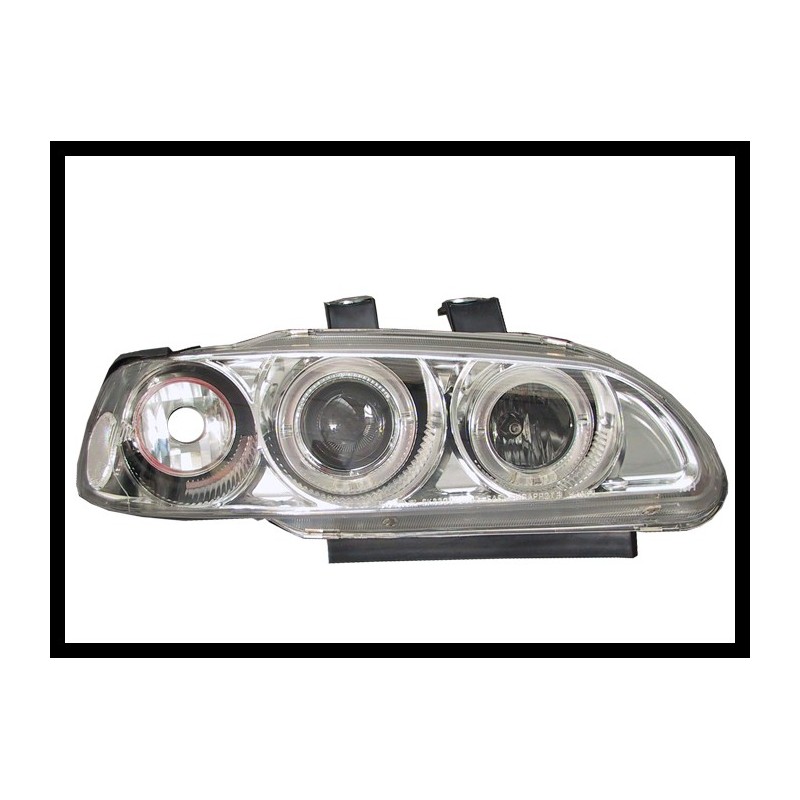 Faros Delanteros Ojos De Angel Honda Civic '92 4P.