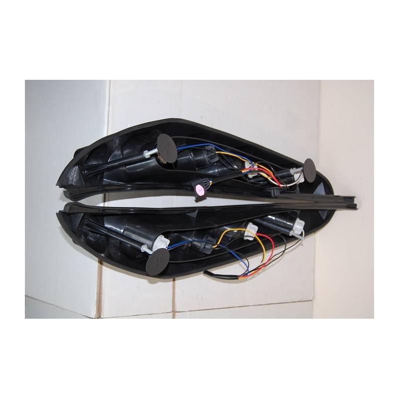 Set Of Rear Tail Lights Fiat Punto 1999 Lexus Black - Bimar Tuning