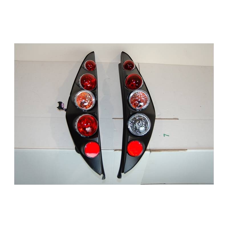 Set Of Rear Tail Lights Fiat Punto 1999 Lexus Black - Bimar Tuning