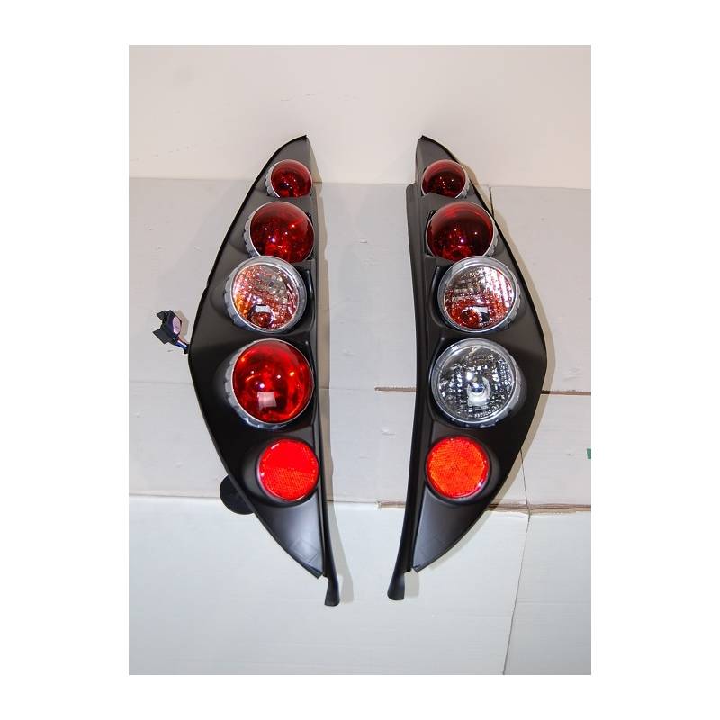 Set Of Rear Tail Lights Fiat Punto 1999 Lexus Black - Bimar Tuning