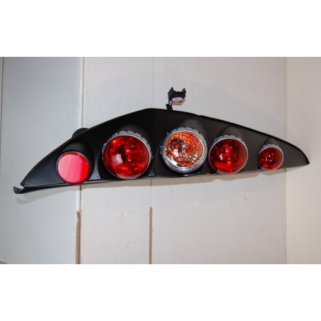 Set Of Rear Tail Lights Fiat Punto 1999 Lexus Black