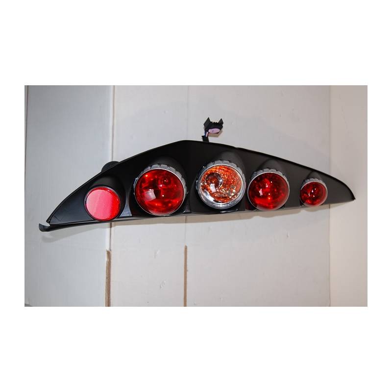 Set Of Rear Tail Lights Fiat Punto 1999 Lexus Black - Bimar Tuning